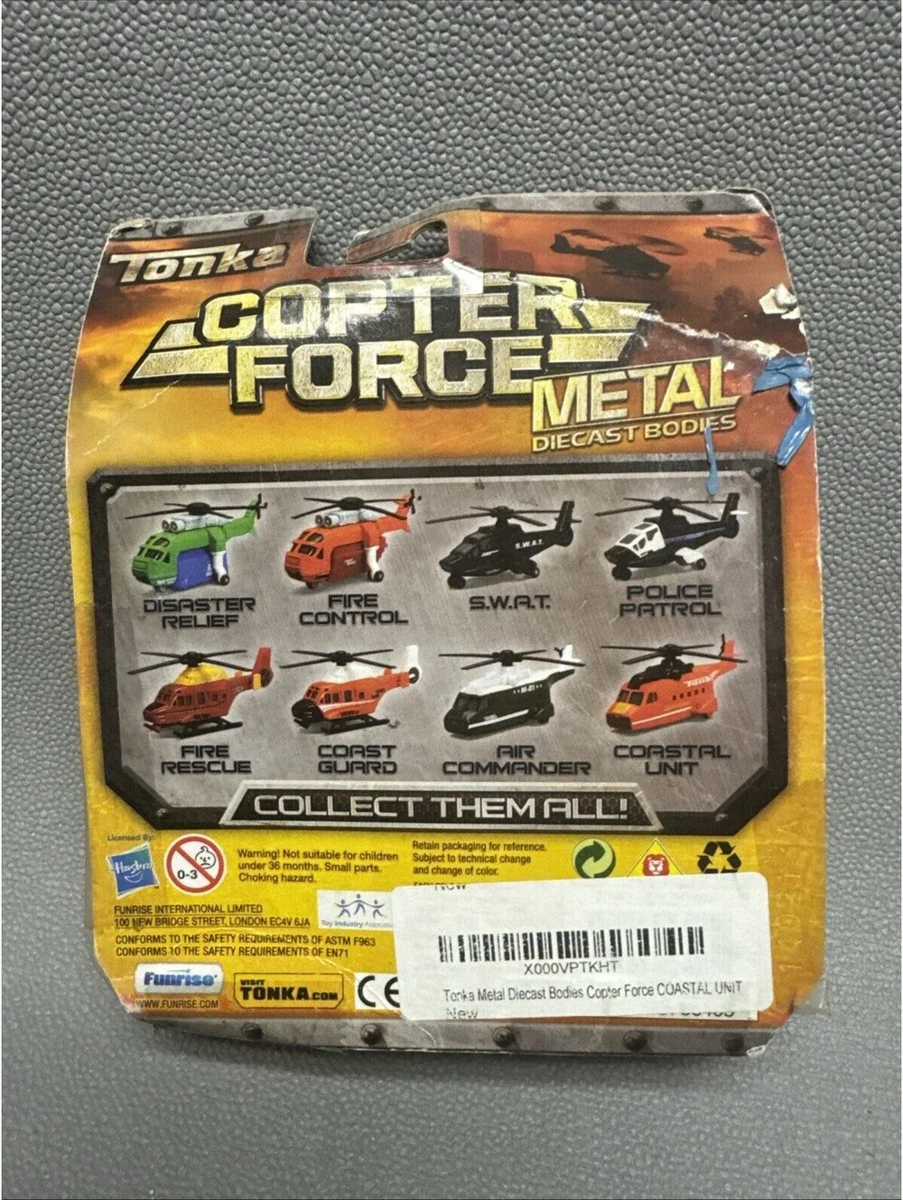 Tonka Metals Lot Costal Unit Helicopter, Sea & Pontoon Rescue Plane 1/64 READ